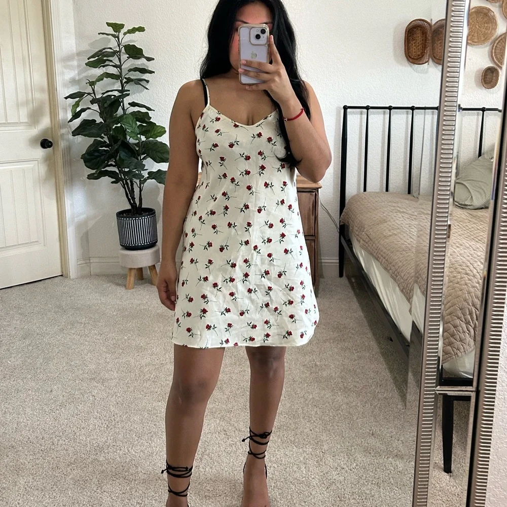 Vintage Satin Mini Slip Dress - Picture 1 of 7